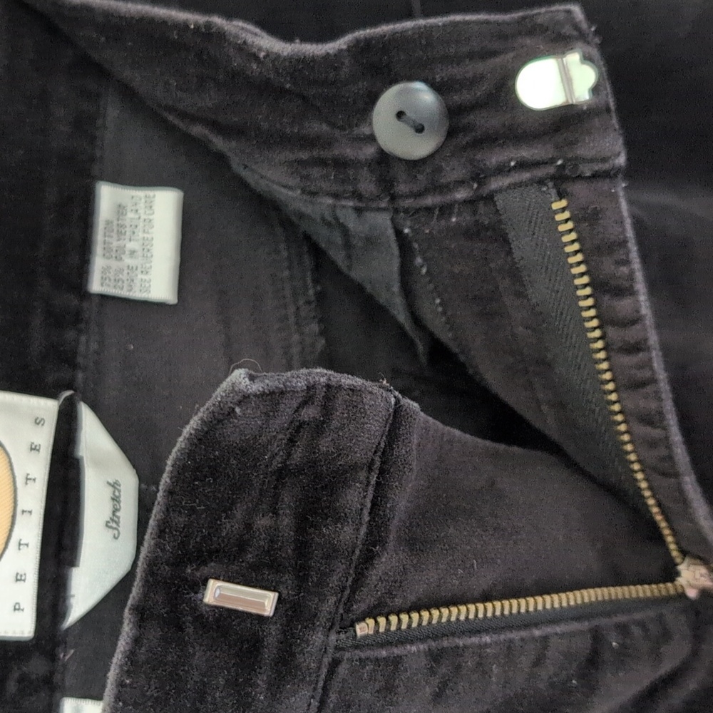 Talbots Black Stretch Pants Size 8 - Picture 3 of 4